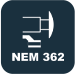 Attacco standard per ganci (NEM 362)
